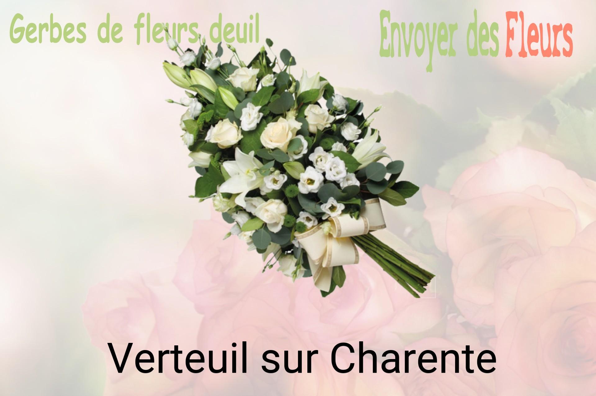 Gerbe de fleurs de deuil livrée à Verteuil-sur-Charente